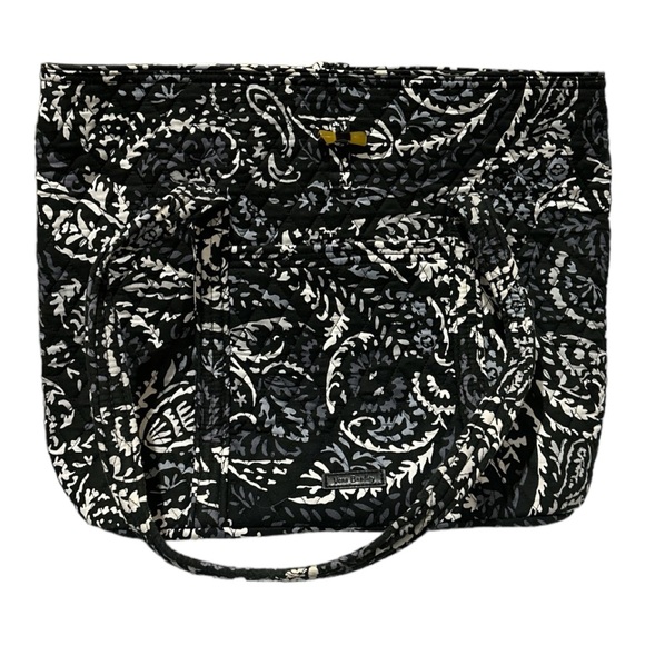 VERA BRADLEY 🤍 Vera Tote Bag in Paisley Noir NWT - Picture 2 of 3